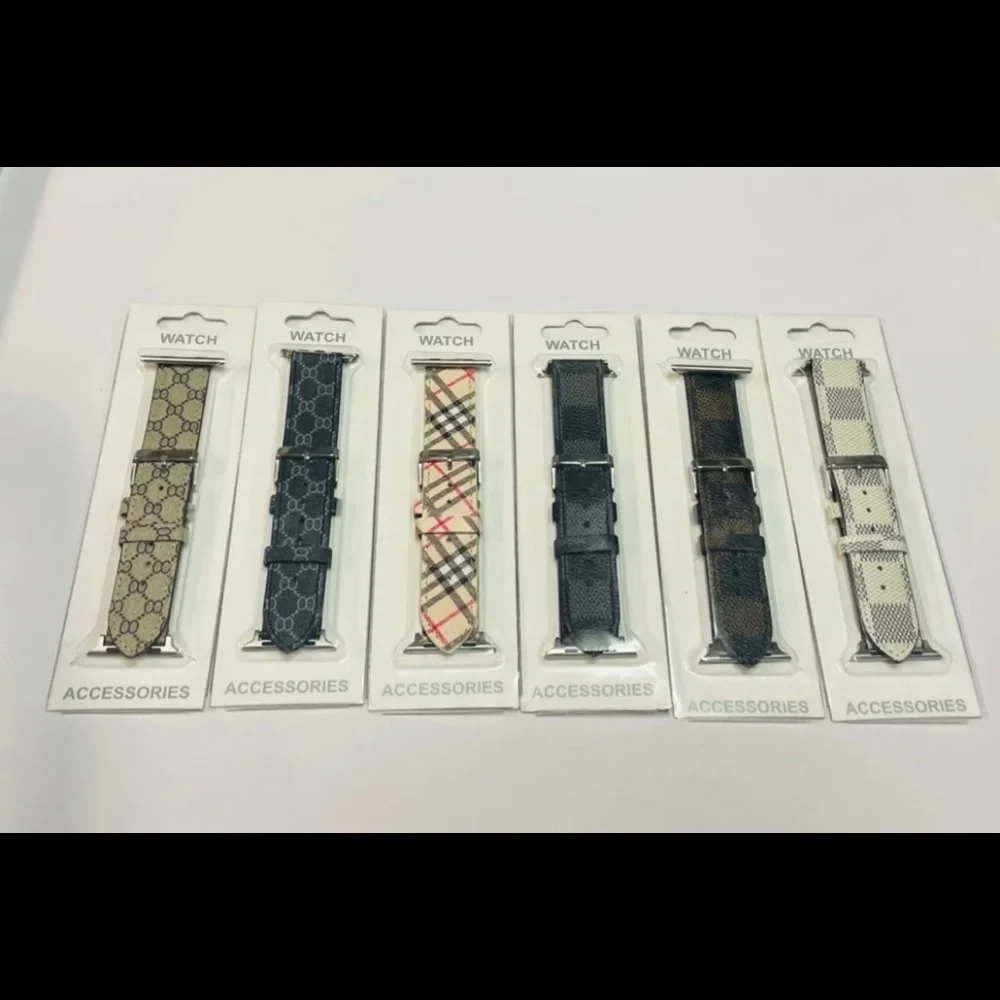 Cute Checkered Design Watchband in Black Apple Watch Any Series